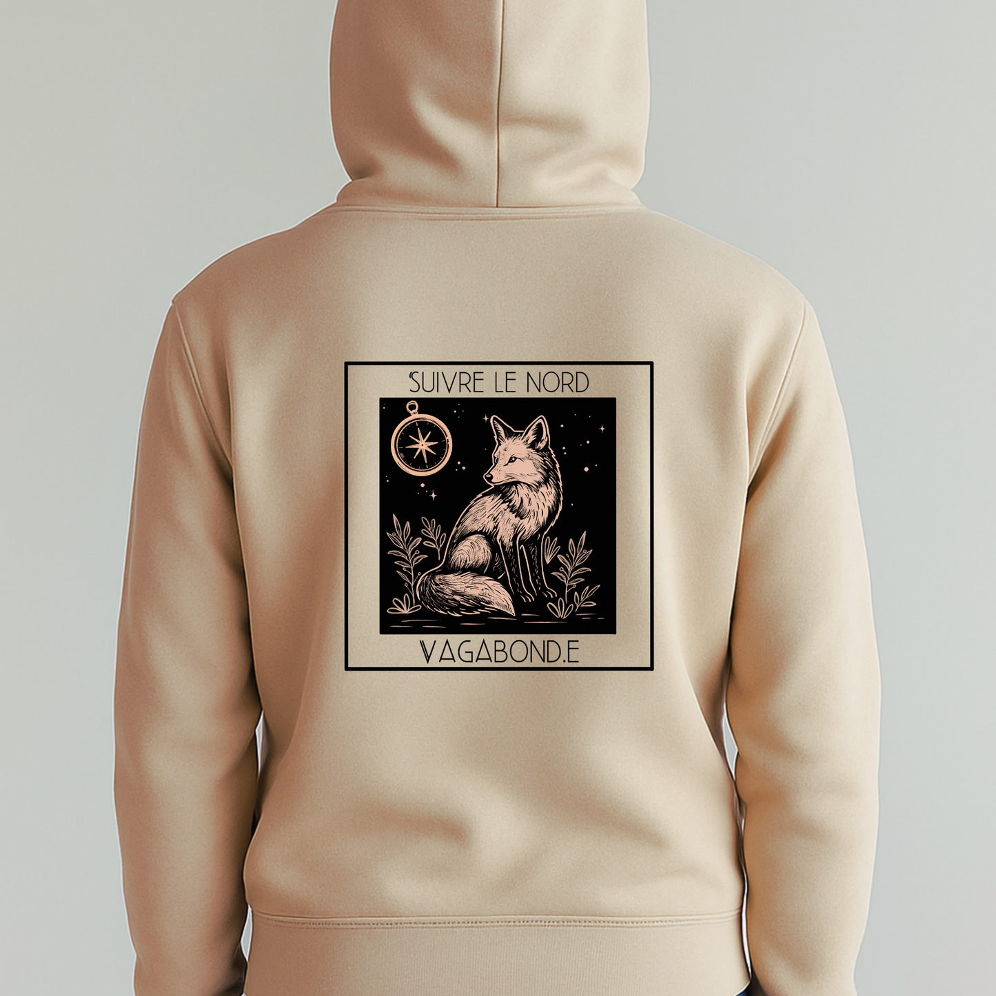 Hoodie "Perdre le nord" - Vagabond.e