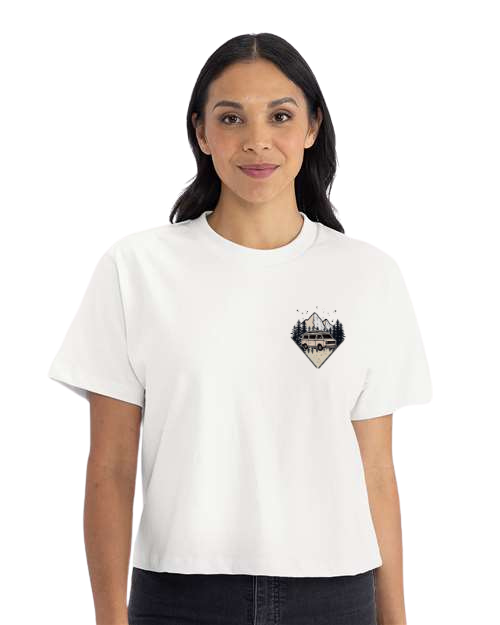 T-shirt crop top "Hors sentier" - Vagabond.e