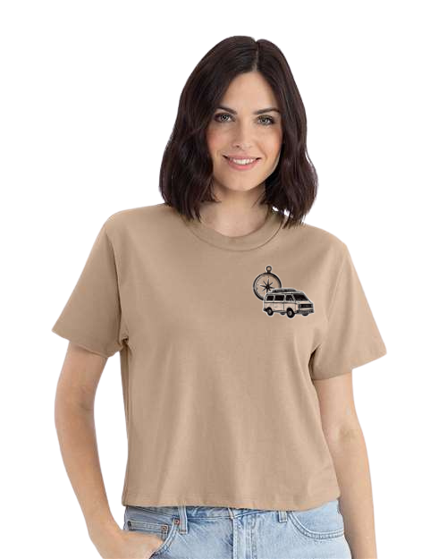 T-shirt crop top "Vie de Van" - Vagabond.e