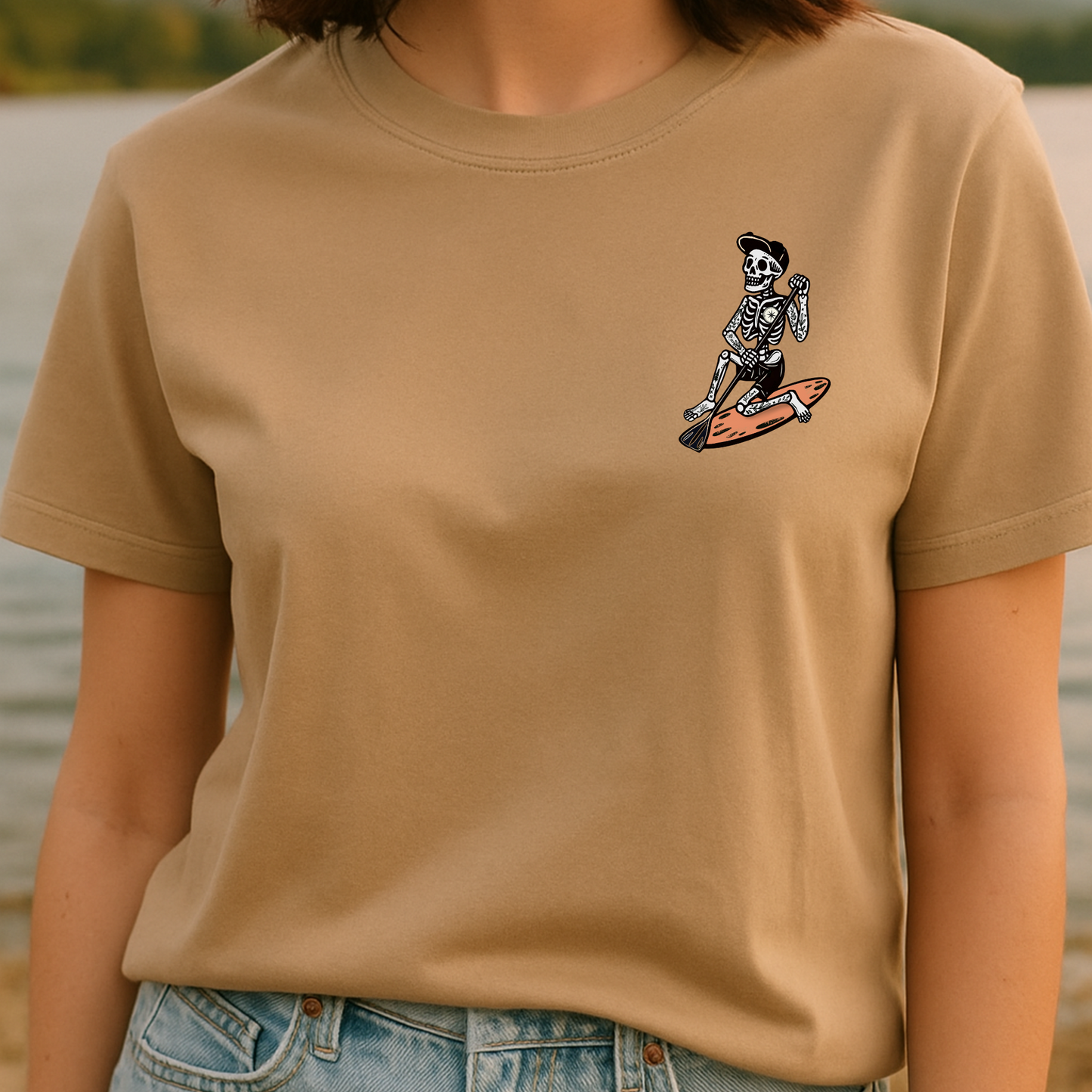 T-shirt crop top "J'rame donc je suis" - Vagabond.e
