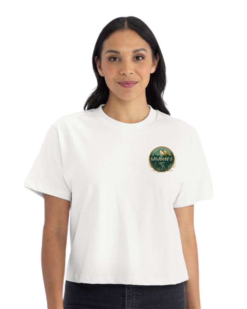 T-shirt crop top "Au sommet" - Vagabond.e