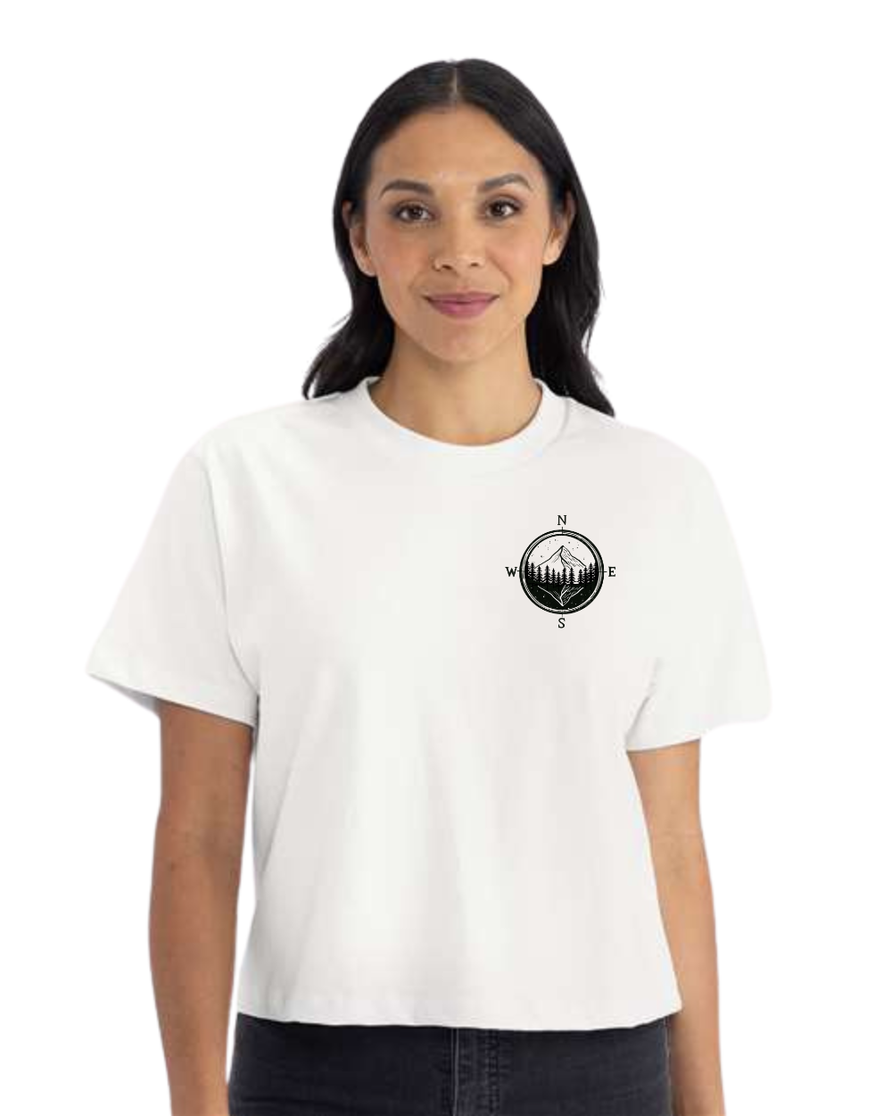 T-shirt crop top "Perdre le nord" - Vagabond.e