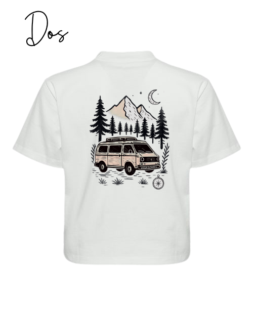 T-shirt crop top "Vie de Van" - Vagabond.e