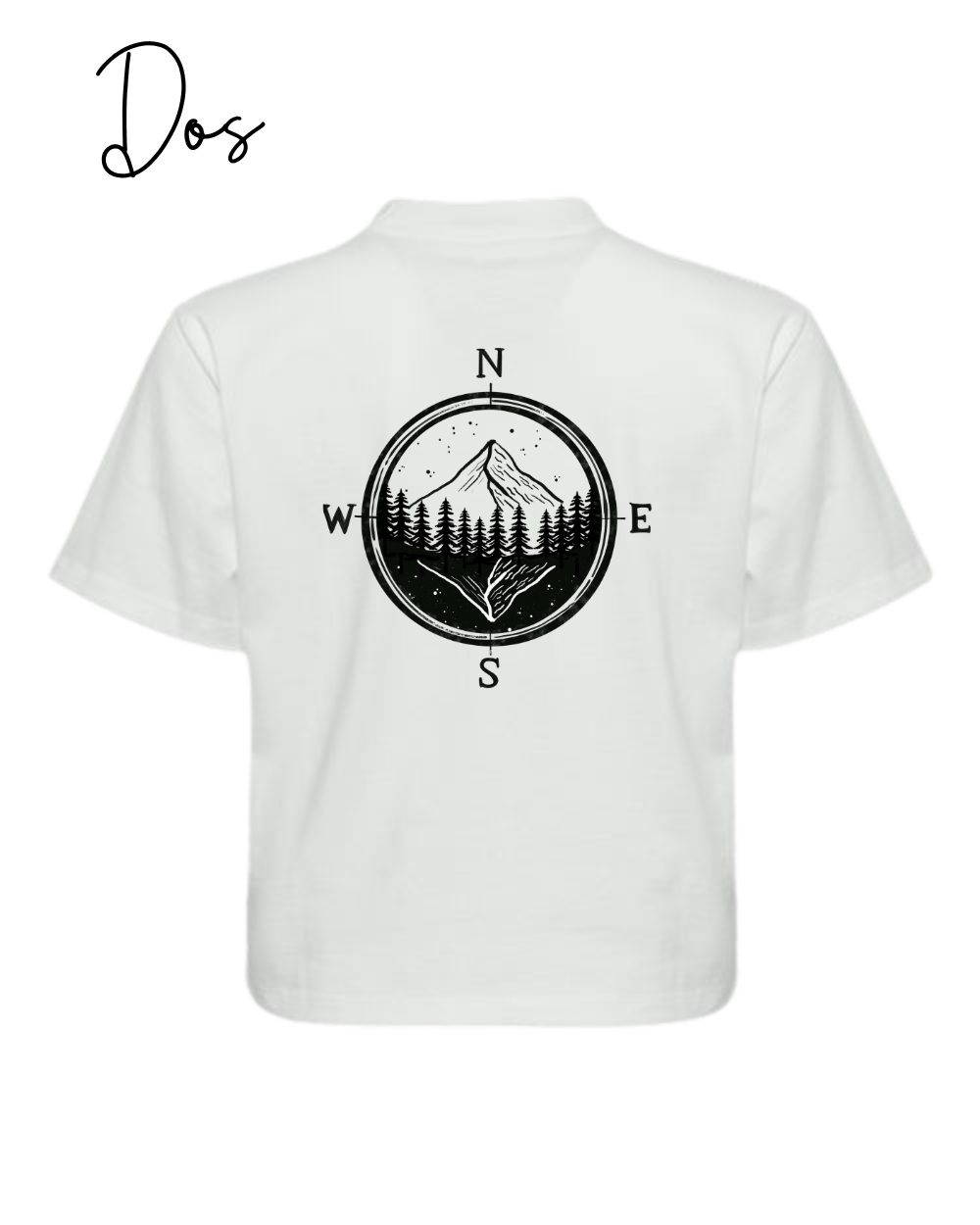 T-shirt crop top "Perdre le nord" - Vagabond.e