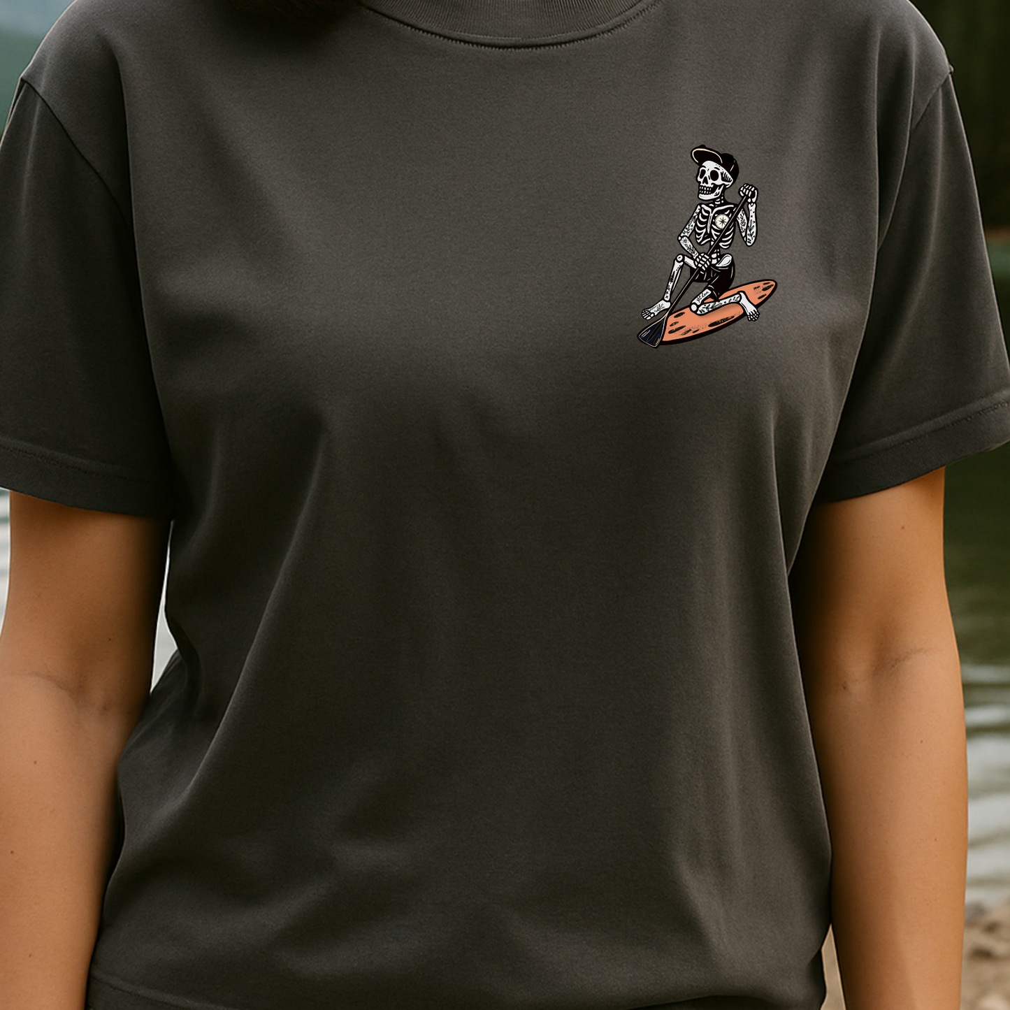 T-shirt crop top "J'rame donc je suis" - Vagabond.e