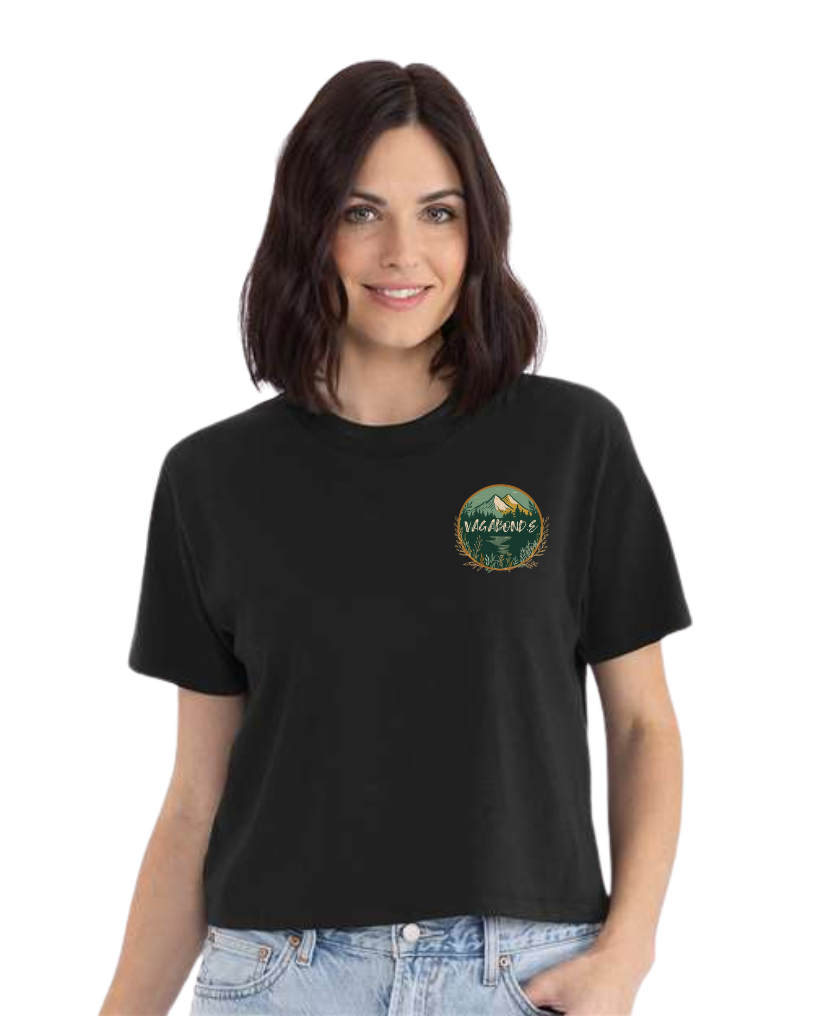 T-shirt crop top "Au sommet" - Vagabond.e