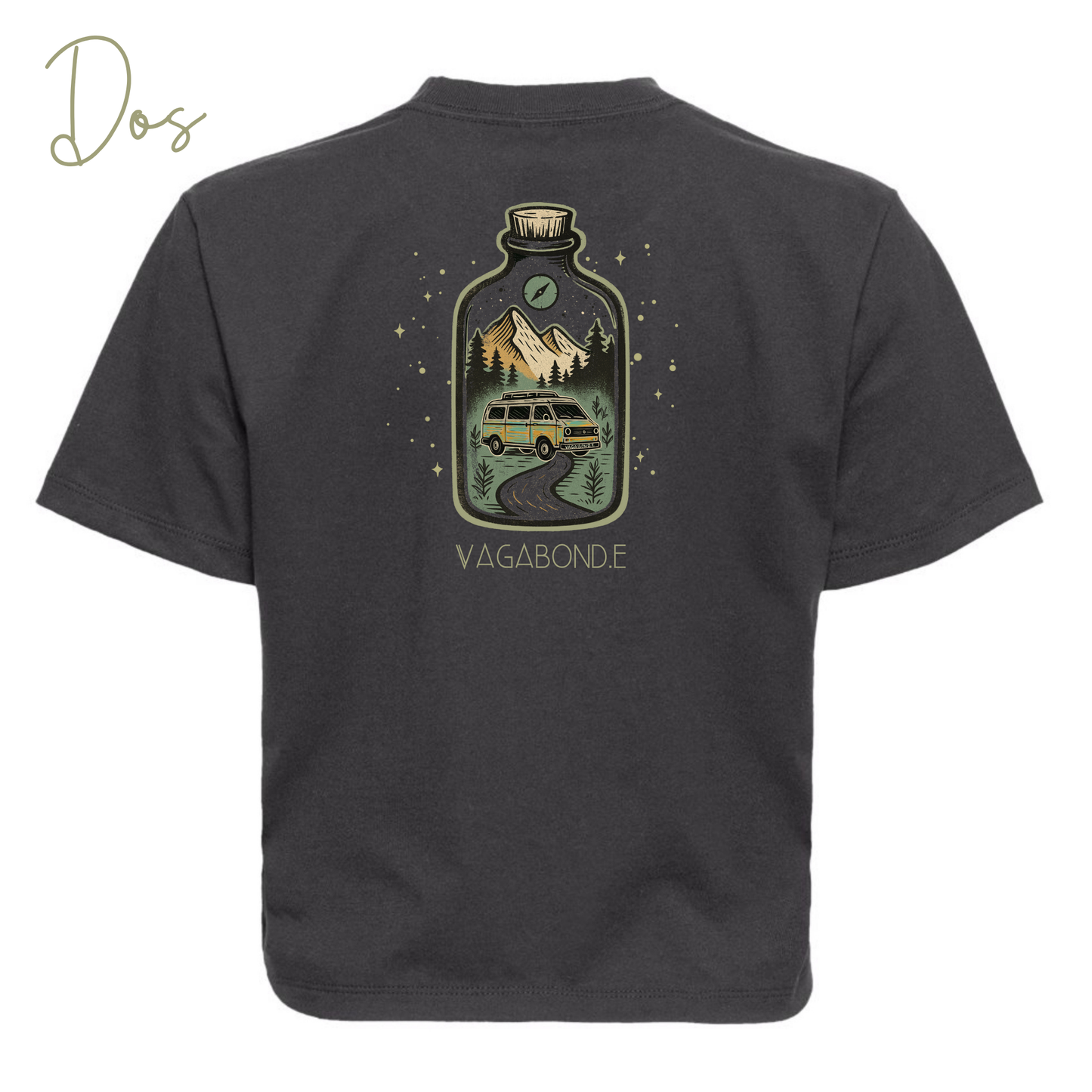 T-shirt crop top "Perdu mais heureux" - Vagabond.e