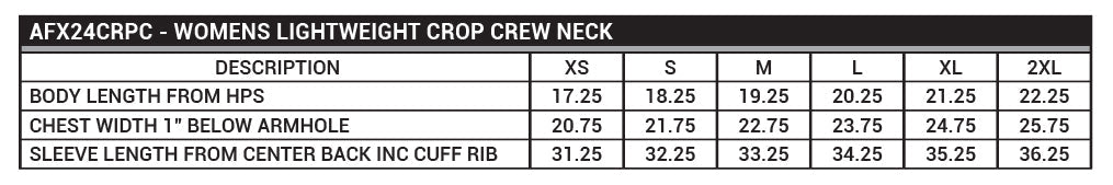 (Catalogue femmes) Crop crew neck